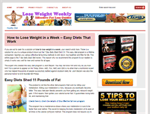 Tablet Screenshot of loseweightweekly.com
